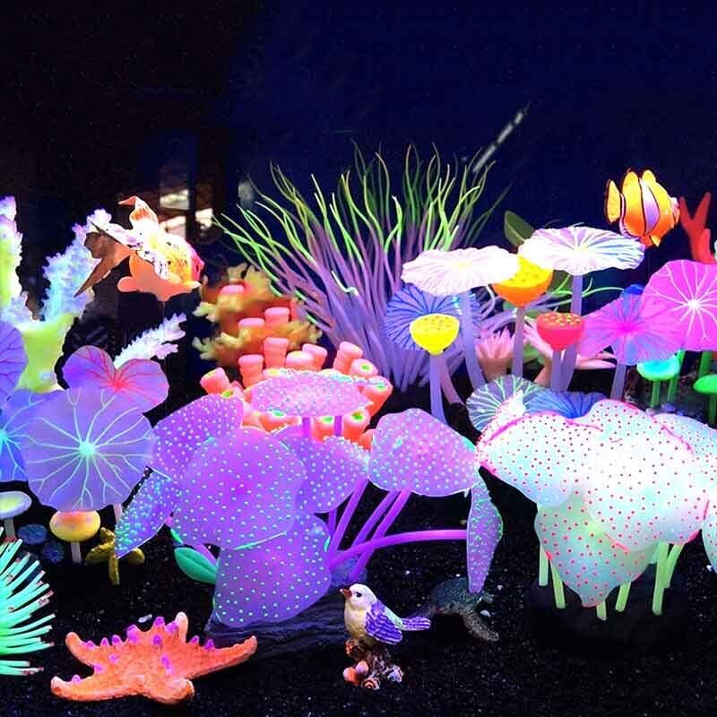 Aquarium Plants Live - Decoración Subacuática para Acuarios: Plantas Fluorescentes