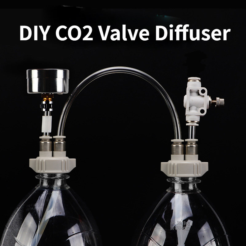 Aquarium Liquid Carbon - Difusor de válvula de CO2 DIY,