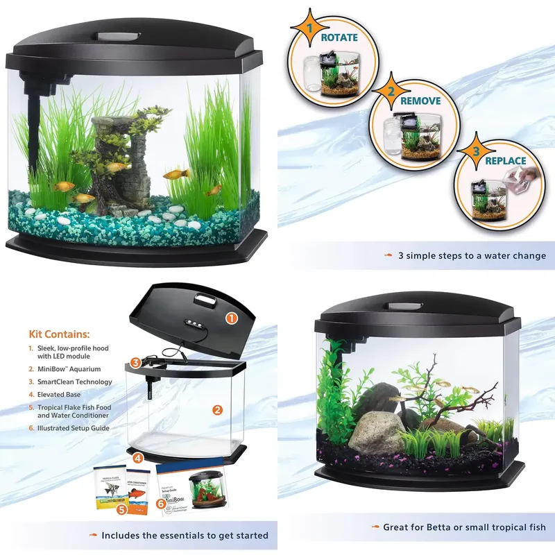 Aquarium Planted Tank Filter - Acuario de vidrio acrílico personalizado para