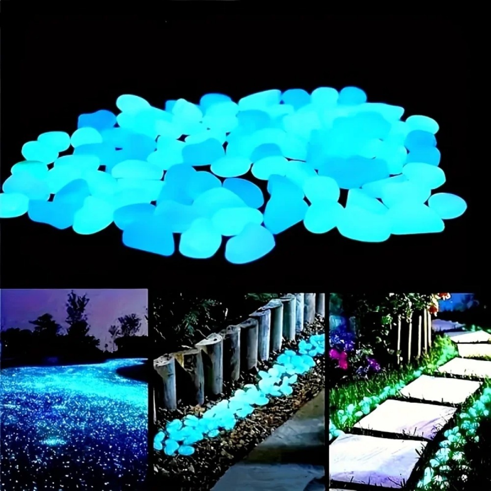Plant Aquarium Pot - 100 Uds. De guijarros que brillan