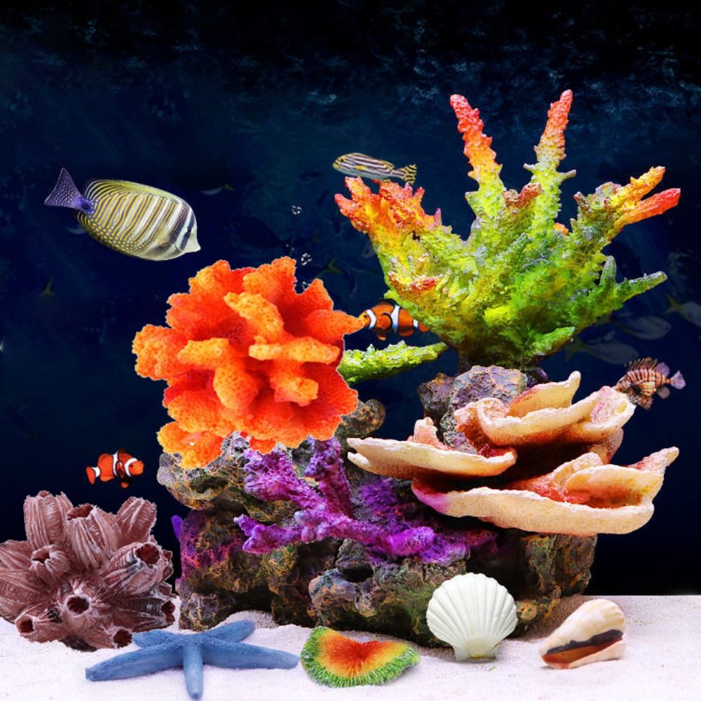 Aquarium Plant Substrate - Colorido, 1 unidad, simulación Artificial realista,