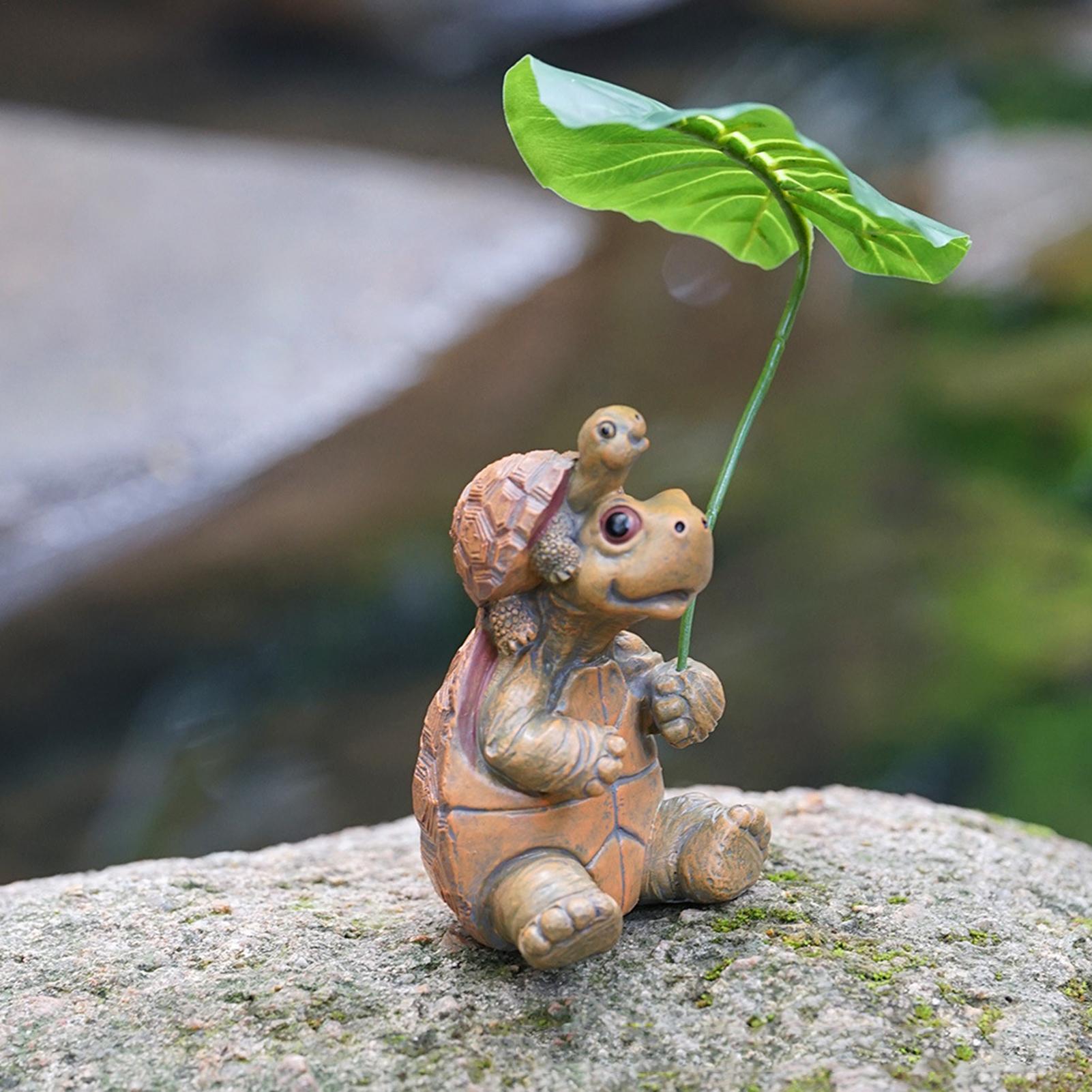 Plant Aquarium Pot - Figura de tortuga para decoración de