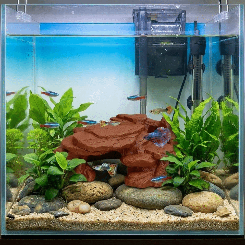 Adornos de Roca para Pecera Im - Aquarium Plants Live reseña y precio
