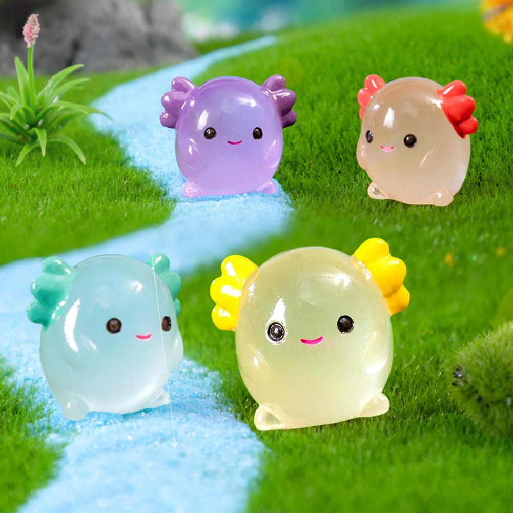 Miniaturas luminosas de axolot - Aquarium Moss reseña y precio