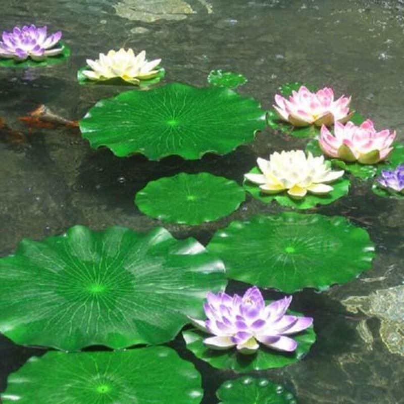Hojas de Loto Artificiales 202 - Aquarium Plant Substrate reseña y precio