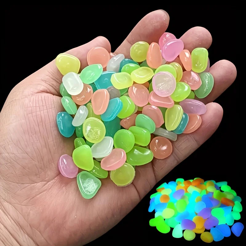 50-200 piezas de piedras lumin - Plant Aquarium Pot reseña y precio