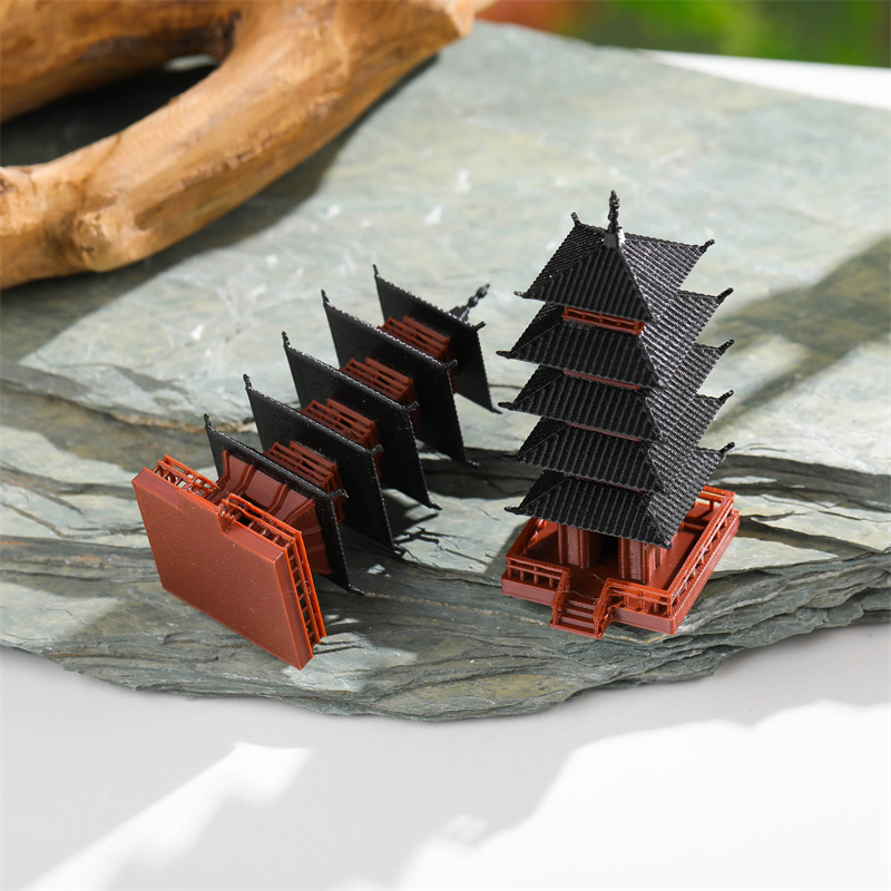 Mini estatua de pagoda, modelo - Aquarium Moss reseña y precio
