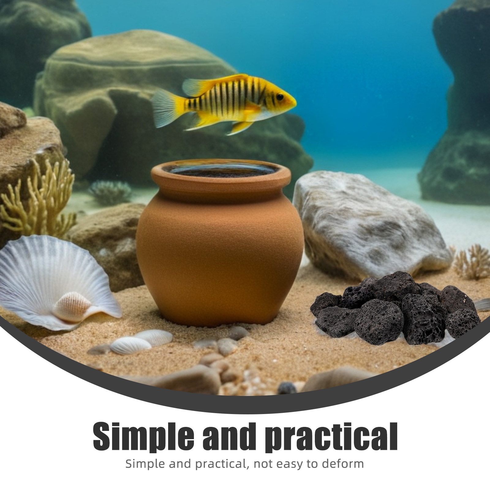 1 Paquete de Piedras Volcánica - Plant Aquarium Pot reseña y precio