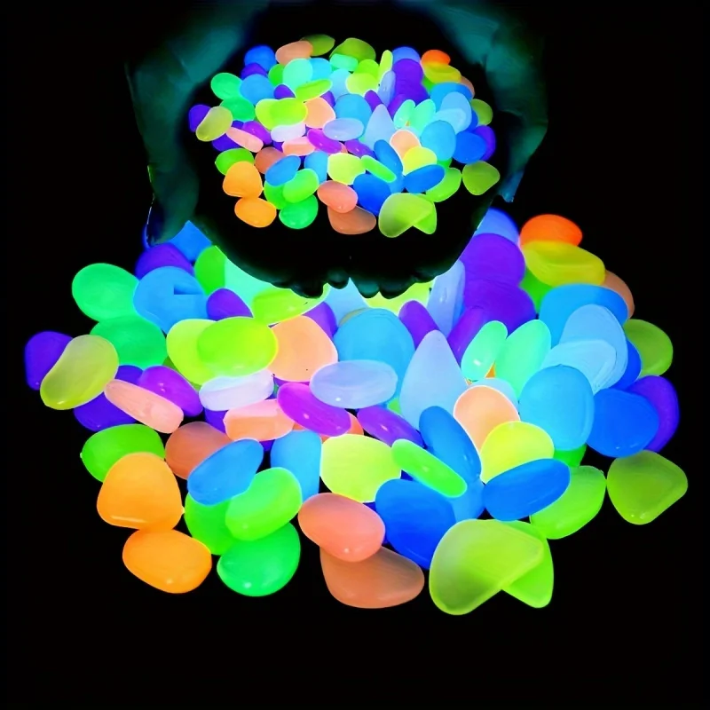 100 piezas de piedras luminosa - Plant Aquarium Pot reseña y precio