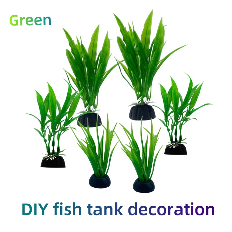 Plantas artificiales verdes pa - Aquarium Plants Live reseña y precio